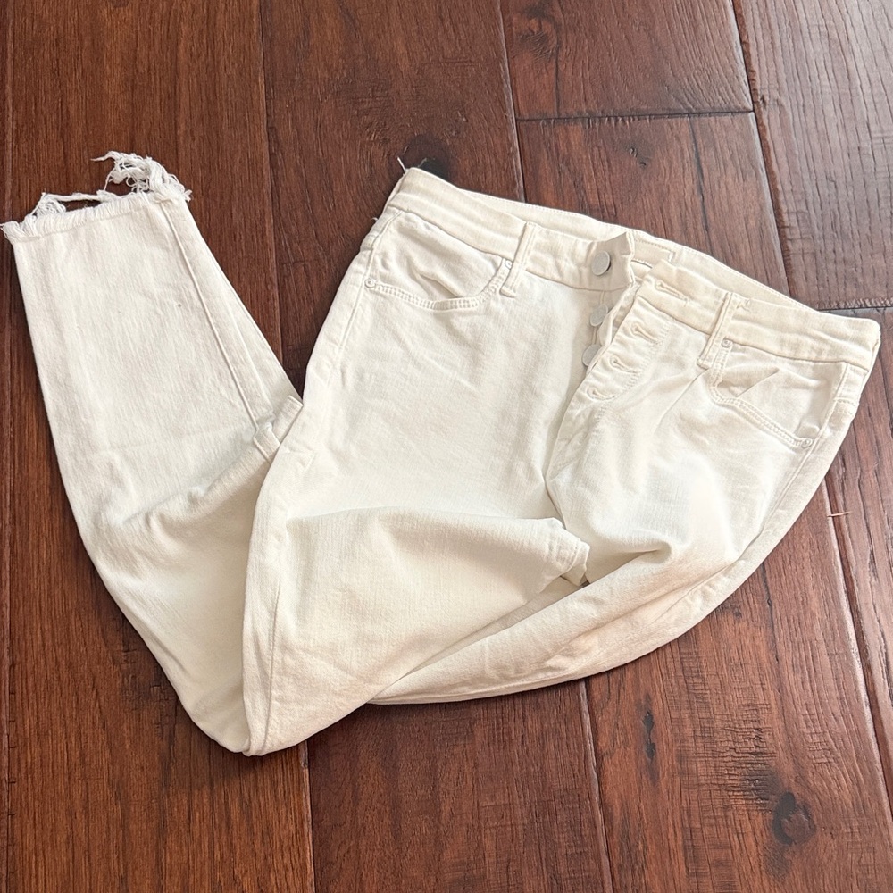 MOTHER Women's white skinny jeans